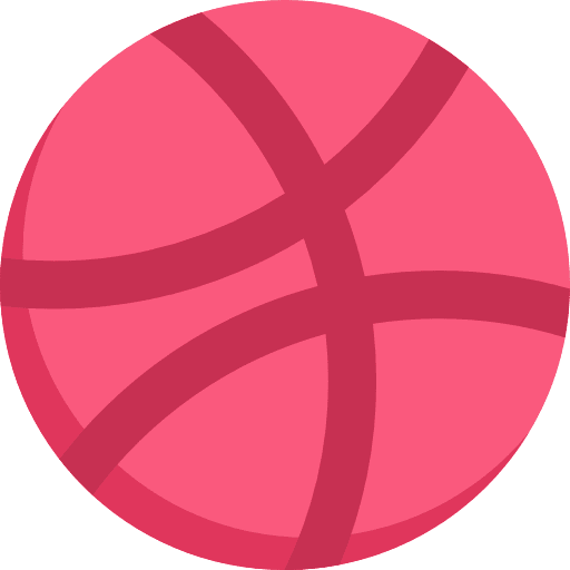 Dribbble brand logotype social network icon