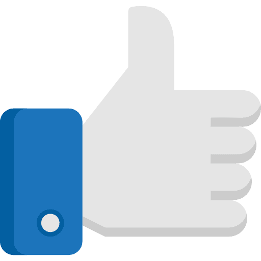 Like social media thumb up like icon