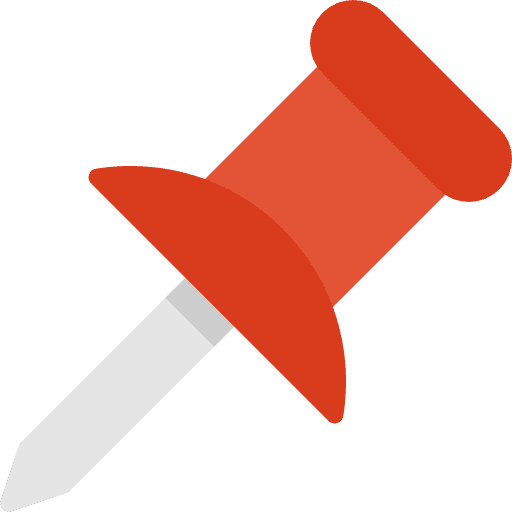 Pin pin office material attachment icon