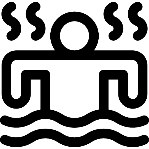 Bath bathing hot relaxing icon