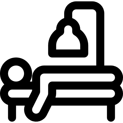 Infrared rehabilitation recovery humanpictos icon