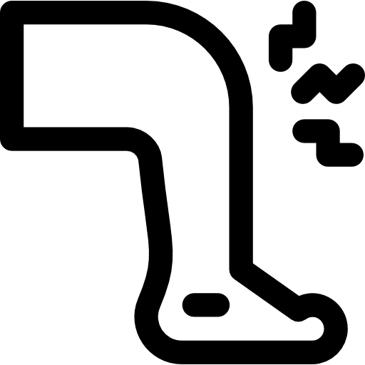 Knee traumatological pain arthritis icon