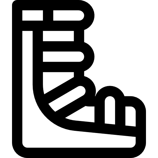 Leg sling health care healthcare and medical sling icon