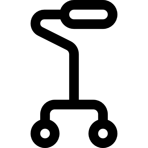 Walking stick walking aid healthcare and medical walking stick icon