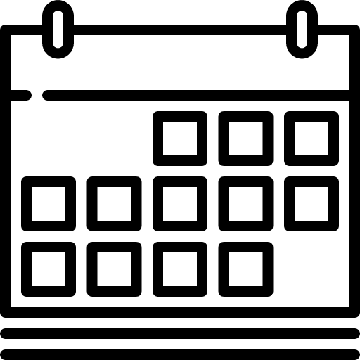 Calendar organization calendar administration icon