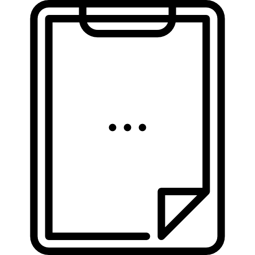 Clipboard checking tools and utensils education icon