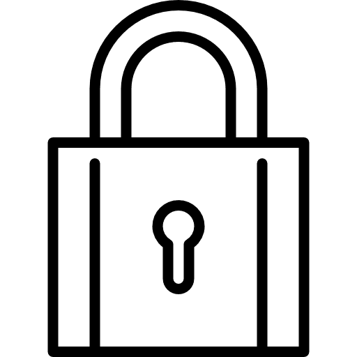 Padlock locked padlock tools and utensils icon