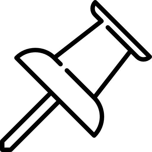 Pin attachment miscellaneous school material icon