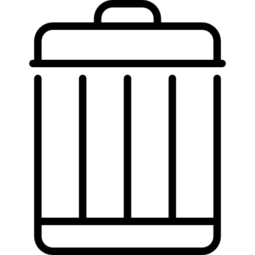 Bin miscellaneous can bin icon