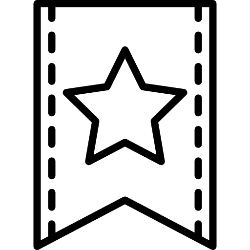 Favourites favourites shapes ribbon icon