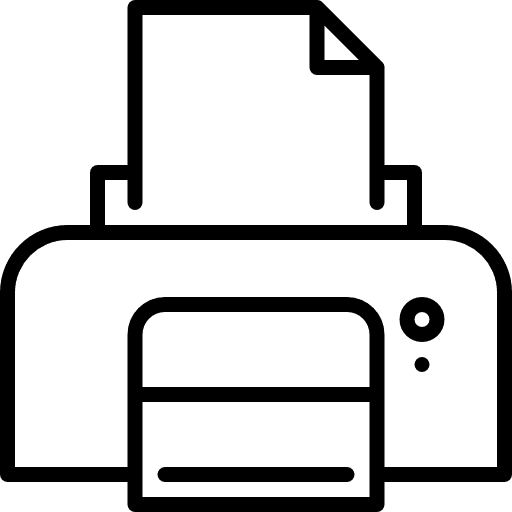 Printer electronics printer tools and utensils icon