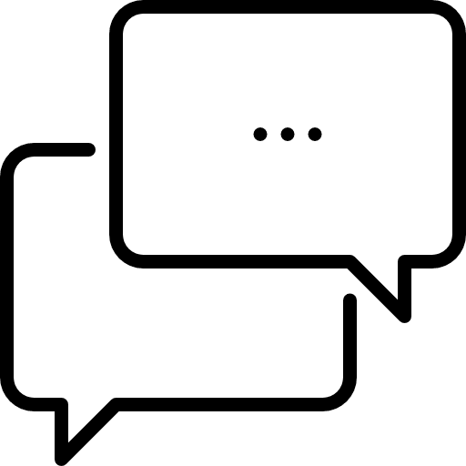 Chat topics multimedia communications icon