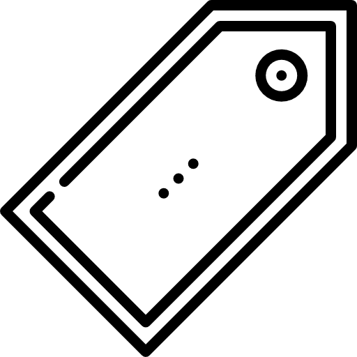 Tag commerce and shopping price tag price icon