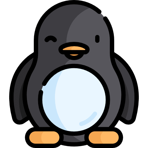 Penguin wildlife animals zoo icon