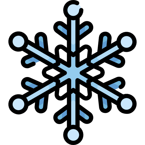 Snowflake winter christmas nature icon