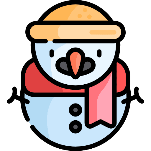 Snowman snow shapes snowman icon