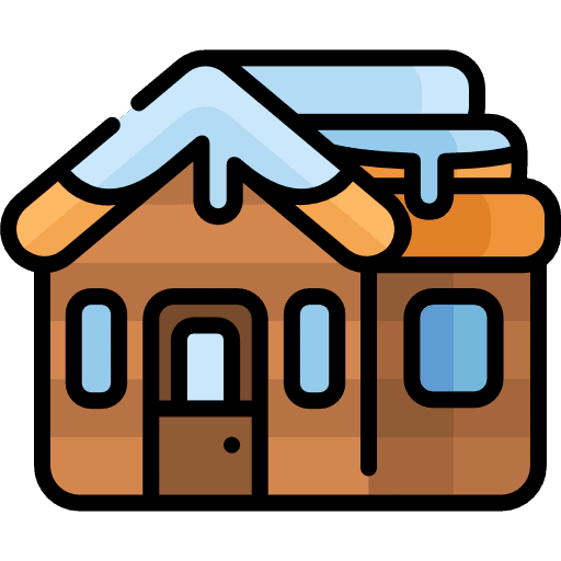 Cabin real estate construction buildings icon