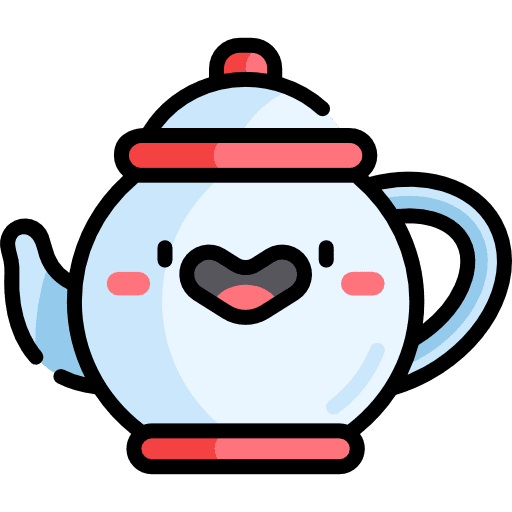 Teapot coffee food and restaurant kitchen icon