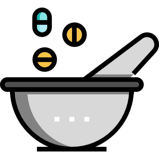 Bowl medicines medical bowl icon