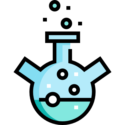 Flask triple science chemical icon