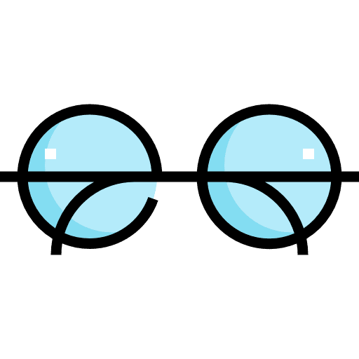 Glasses ophthalmology vision reading glasses icon
