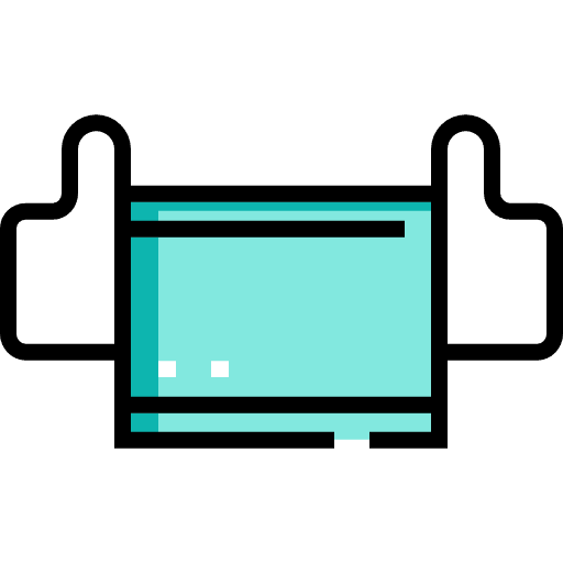 Mask healthcare and medical health face mask icon