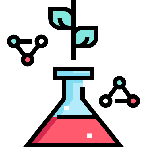 Test tube chemistry ecology education icon
