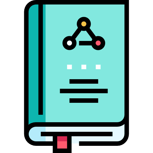 Book reading library subjects icon