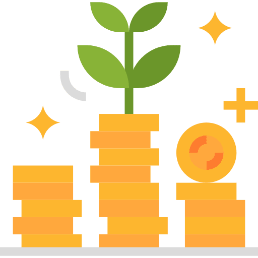 Coins investment business profit icon