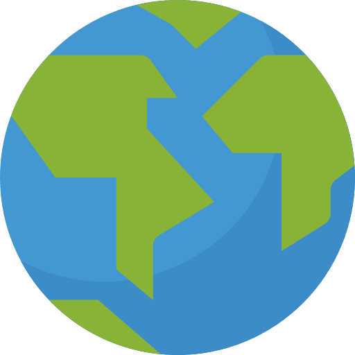 Earth maps and flags global planet earth icon