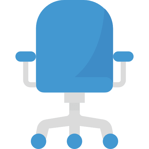 Office chair business and finance office chair furniture icon