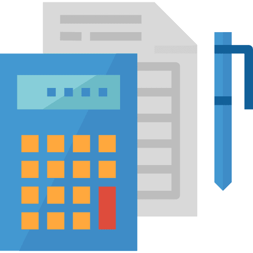 Calculator business and finance private account technology icon