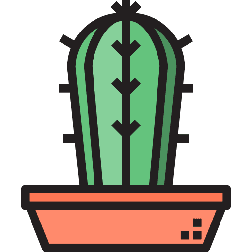 Cactus botanical dessert dry icon