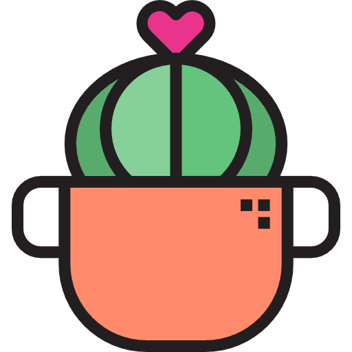 Cactus botanical dessert dry icon