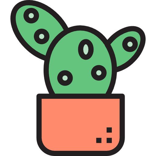 Cactus nature dessert plant icon