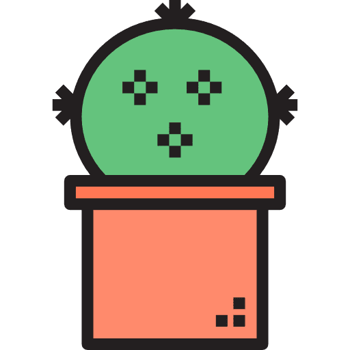 Cactus plant dessert dry icon