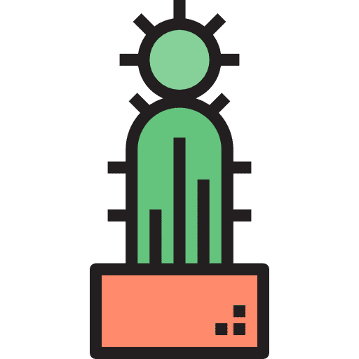 Cactus plant dry botanical icon