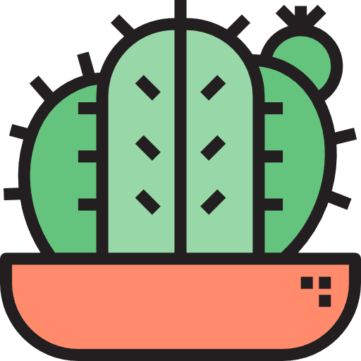 Cactus cactus botanical nature icon