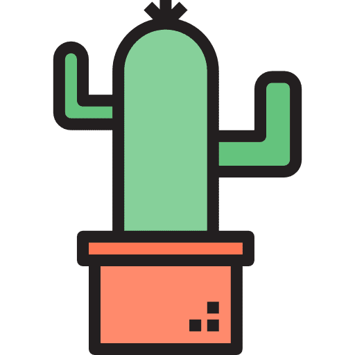 Cactus dry dessert cactus icon