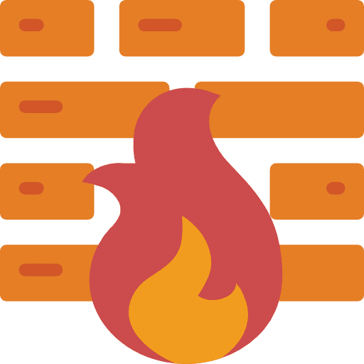 Firewall technology firewall security icon