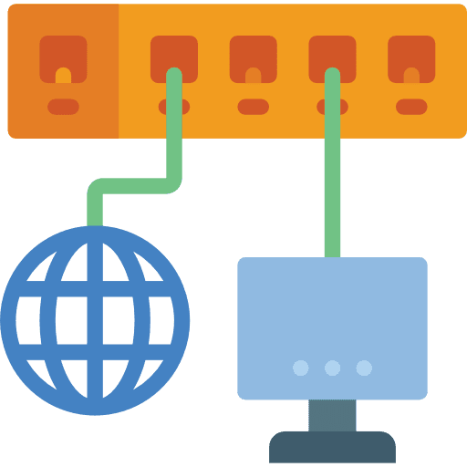 Network monitor network screen icon