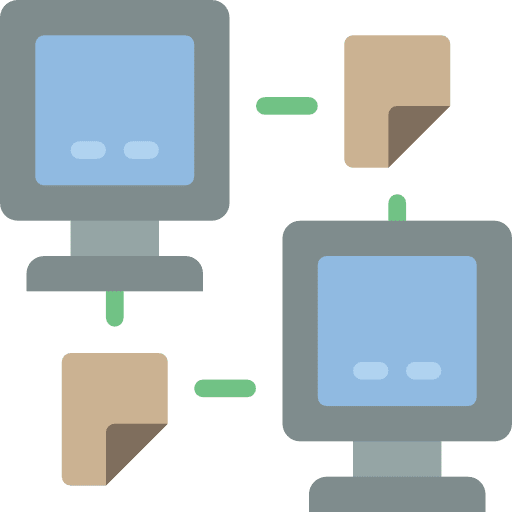 File sharing screen file sharing networking icon