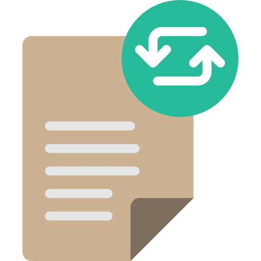 File document archive files and folders icon