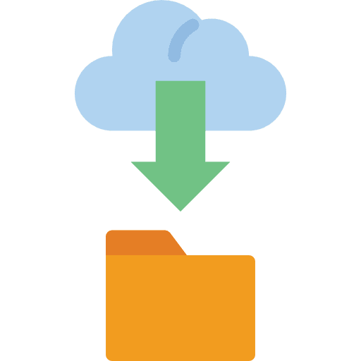 Folder networking cloud computing sharing icon