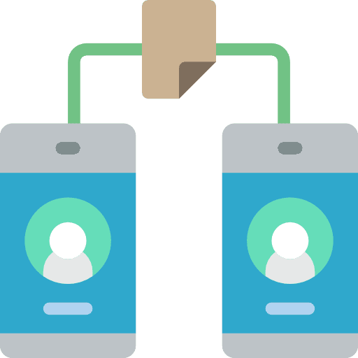 Sharing exchange sharing files icon