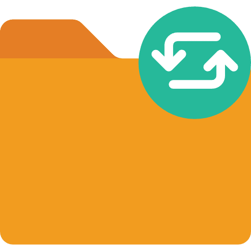 Folder data storage file storage files and folders icon