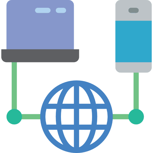 Internet networking worldwide laptop icon