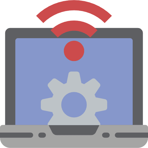 Laptop technology computer electronics icon