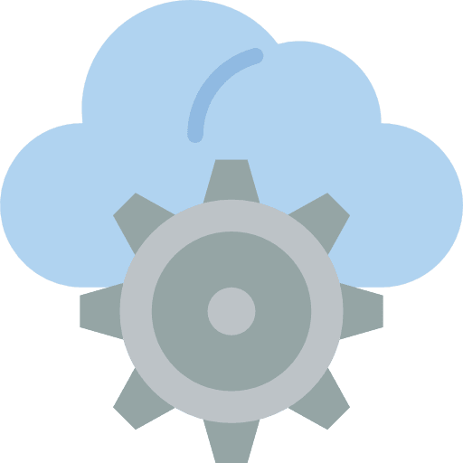 Cloud computing storage ui interface icon