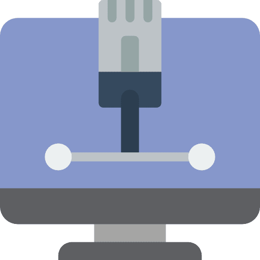 Desktop monitor computer tv icon